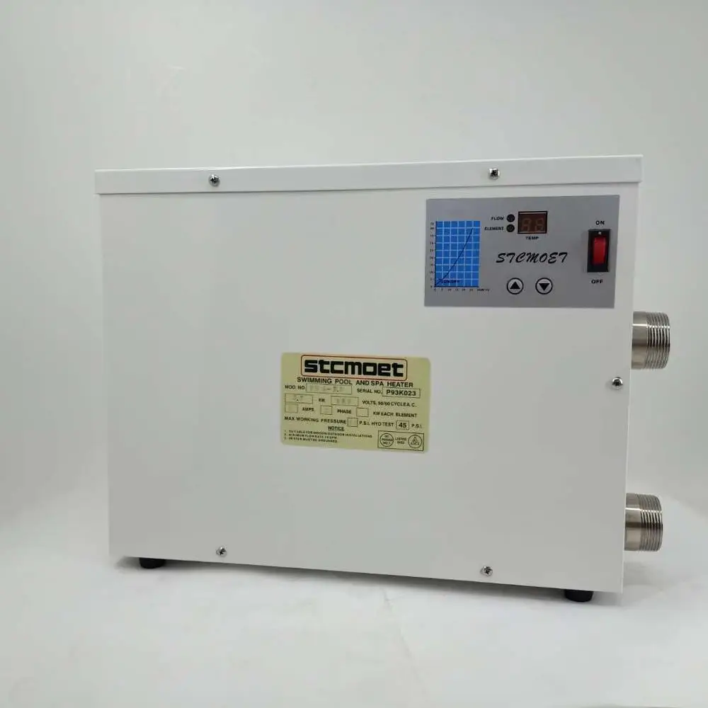 Free Shipping 15KW220-240V50HZ swimming pool heater SPA heater with CE, 1 year guarantee. stable working performance
Free Shipping 15KW220-240V50HZ swimming pool heater SPA heater with CE, 1 year guarantee. stable working performance