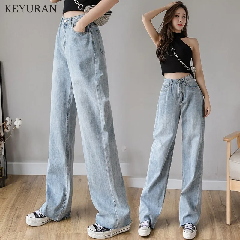 Spring and Autumn New Women's Jeans High Waist Clothes Wide Leg Jeans Blue Street Style Retro Quality Fashionable Straight Pants
Spring and Autumn New Women's Jeans High Waist Clothes Wide Leg Jeans Blue Street Style Retro Quality Fashionable Straight Pants