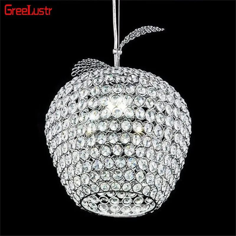 Lustres Apple Crystal Led Pendant Lamp Luminarias Aisle Balcony Pendant light Chrome Lighting Fixtures Abajur E27 Suspended Lamp
Lustres Apple Crystal Led Pendant Lamp Luminarias Aisle Balcony Pendant light Chrome Lighting Fixtures Abajur E27 Suspended Lamp