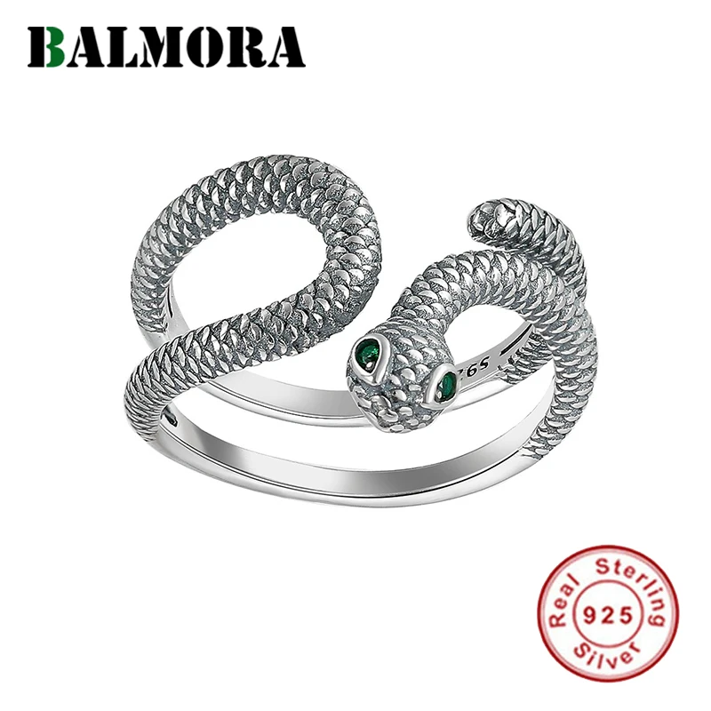 BALMORA 100% Серебряное кольцо в виде змеи в виде животных для мужчин женщин мужчин девочек Винтажное кольцо Для панка штабелируемое государстве...
BALMORA 100% Серебряное кольцо в виде змеи в виде животных для мужчин женщин мужчин девочек Винтажное кольцо Для панка штабелируемое государстве...