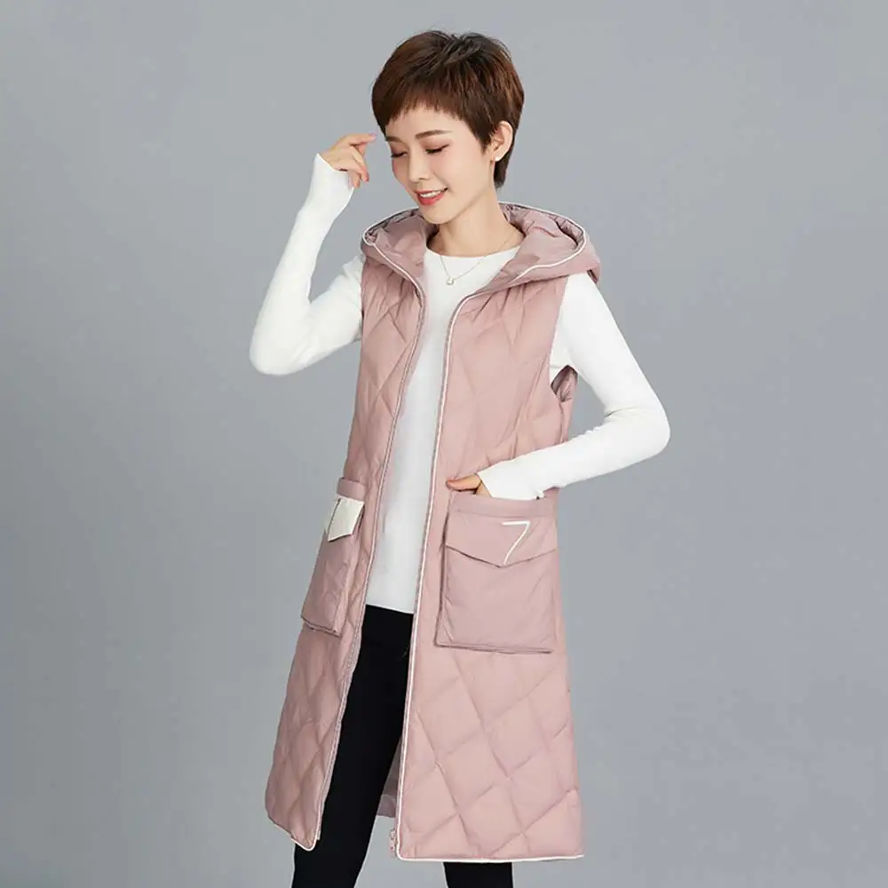 2020 Women Ladies Casual Waistcoat Female Sleeveless New Autumn Winter Cotton Vest Warm Hooded Long Vest Jacket
2020 Women Ladies Casual Waistcoat Female Sleeveless New Autumn Winter Cotton Vest Warm Hooded Long Vest Jacket