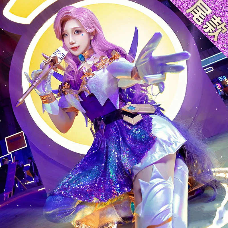 Anime LOL KDA Seraphine The Starry-Eyed Songstress Outfit Shinning Uniform Stage Women Cosplay Costume Halloween Free Shipping
Anime LOL KDA Seraphine The Starry-Eyed Songstress Outfit Shinning Uniform Stage Women Cosplay Costume Halloween Free Shipping