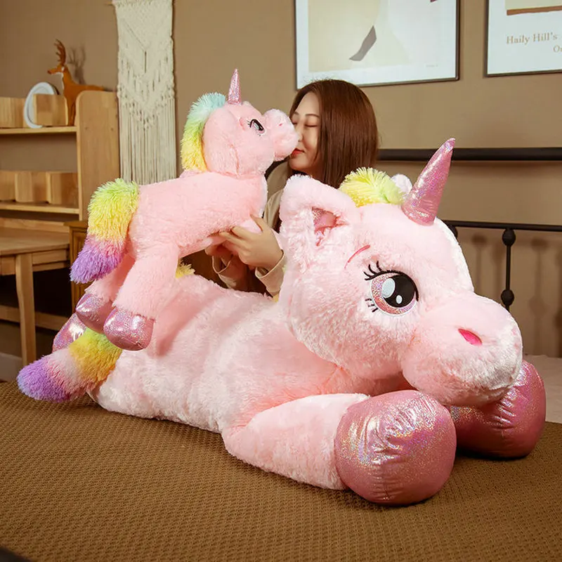 New Creative Pink Unicorn Plush Toys Long Pillow Sleepping Cushion Stuffed Cloth Horse Doll Room Decoration Kids Birthday Gift
New Creative Pink Unicorn Plush Toys Long Pillow Sleepping Cushion Stuffed Cloth Horse Doll Room Decoration Kids Birthday Gift