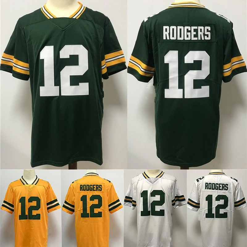 Bilok Embroidery American Football Jersey 12# Aaron Rodgers Fans Wear Men Women Kid Youth Green Bay Packers Rugby Jersey
Bilok Embroidery American Football Jersey 12# Aaron Rodgers Fans Wear Men Women Kid Youth Green Bay Packers Rugby Jersey