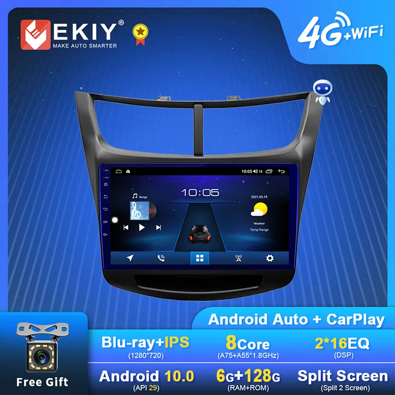 EKIY Android 10.0 For Chevrolet Sail 3 2015-2018 IPS Navi GPS 1280*720 IPS DSP Carplay Multimedia Player Auto Stereo WIFI DVD
EKIY Android 10.0 For Chevrolet Sail 3 2015-2018 IPS Navi GPS 1280*720 IPS DSP Carplay Multimedia Player Auto Stereo WIFI DVD