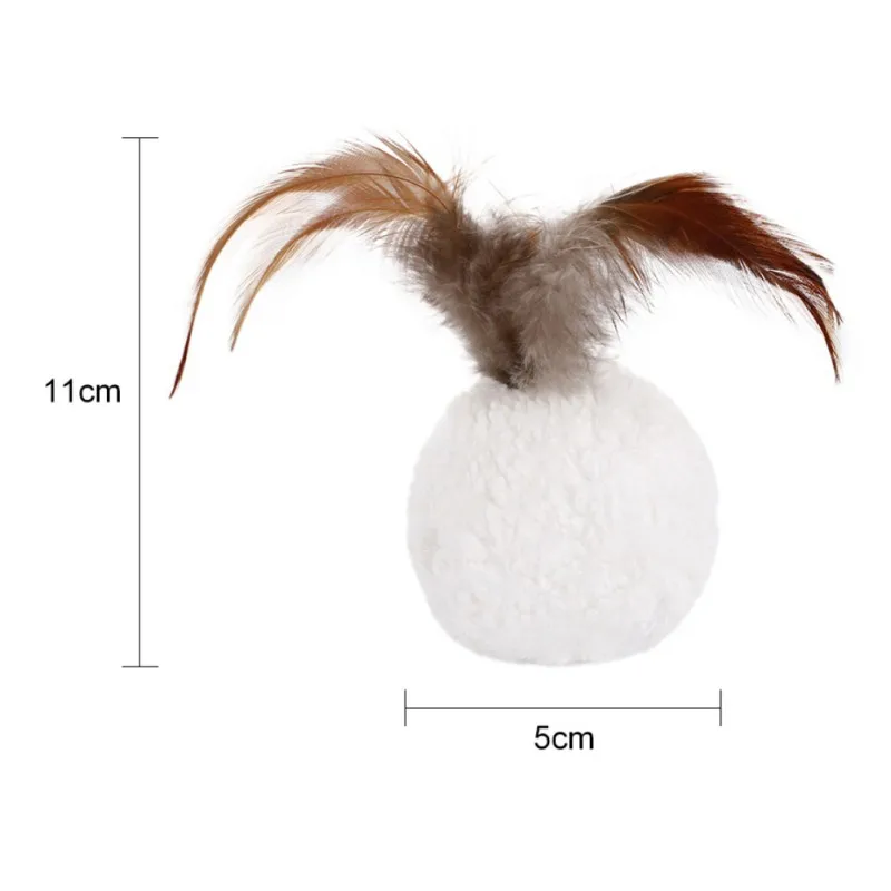 Pet Ball Feather Toy Cat Cotton Plush (Catnip) Toys Indoor Kitten Playing Supplies
Pet Ball Feather Toy Cat Cotton Plush (Catnip) Toys Indoor Kitten Playing Supplies