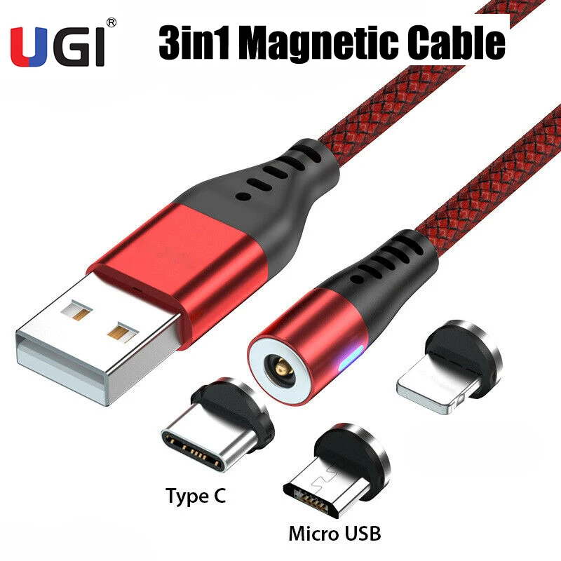 UGI Magnetic Charging Cable USB Charger Type C USB C Micro USB Cable For iPhone 11 12 Pro Max For Xiaomi RedMi Huawei Oneplus
UGI Magnetic Charging Cable USB Charger Type C USB C Micro USB Cable For iPhone 11 12 Pro Max For Xiaomi RedMi Huawei Oneplus