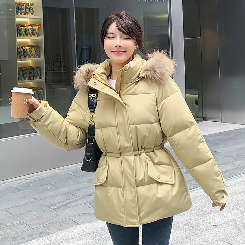 small man winter waist 2021 new women's short thickened coat Cotton clothes large wool collar parkas
small man winter waist 2021 new women's short thickened coat Cotton clothes large wool collar parkas