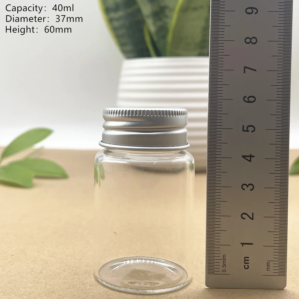 12 Pieces 37*60mm 40ml Small Glass Bottle Empty Jar Container Mini Diy Transparent Glass Jars Containers Bottles Spice Storage
12 Pieces 37*60mm 40ml Small Glass Bottle Empty Jar Container Mini Diy Transparent Glass Jars Containers Bottles Spice Storage