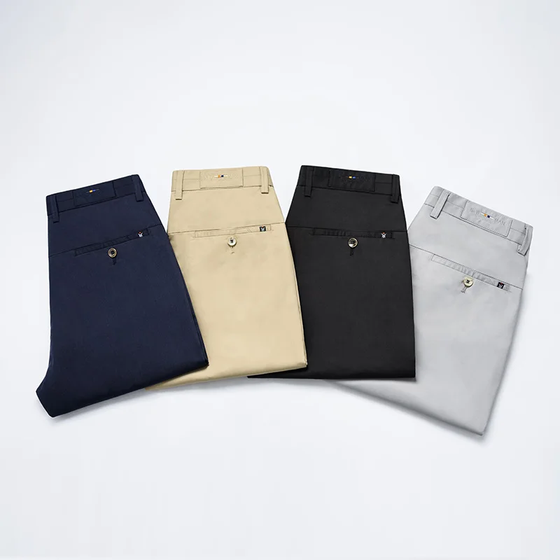 New Design Casual Men Pants Cotton Slim Pant Straight Trousers Fashion Business Solid Pants Men Men's high waist straight pants
New Design Casual Men Pants Cotton Slim Pant Straight Trousers Fashion Business Solid Pants Men Men's high waist straight pants