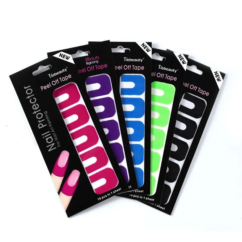 Stripping Tape Anti-splash Protection Nails Creative U-shaped Fingerprint Stickers Finger Skin Protection Nail Polish Stickers
Stripping Tape Anti-splash Protection Nails Creative U-shaped Fingerprint Stickers Finger Skin Protection Nail Polish Stickers