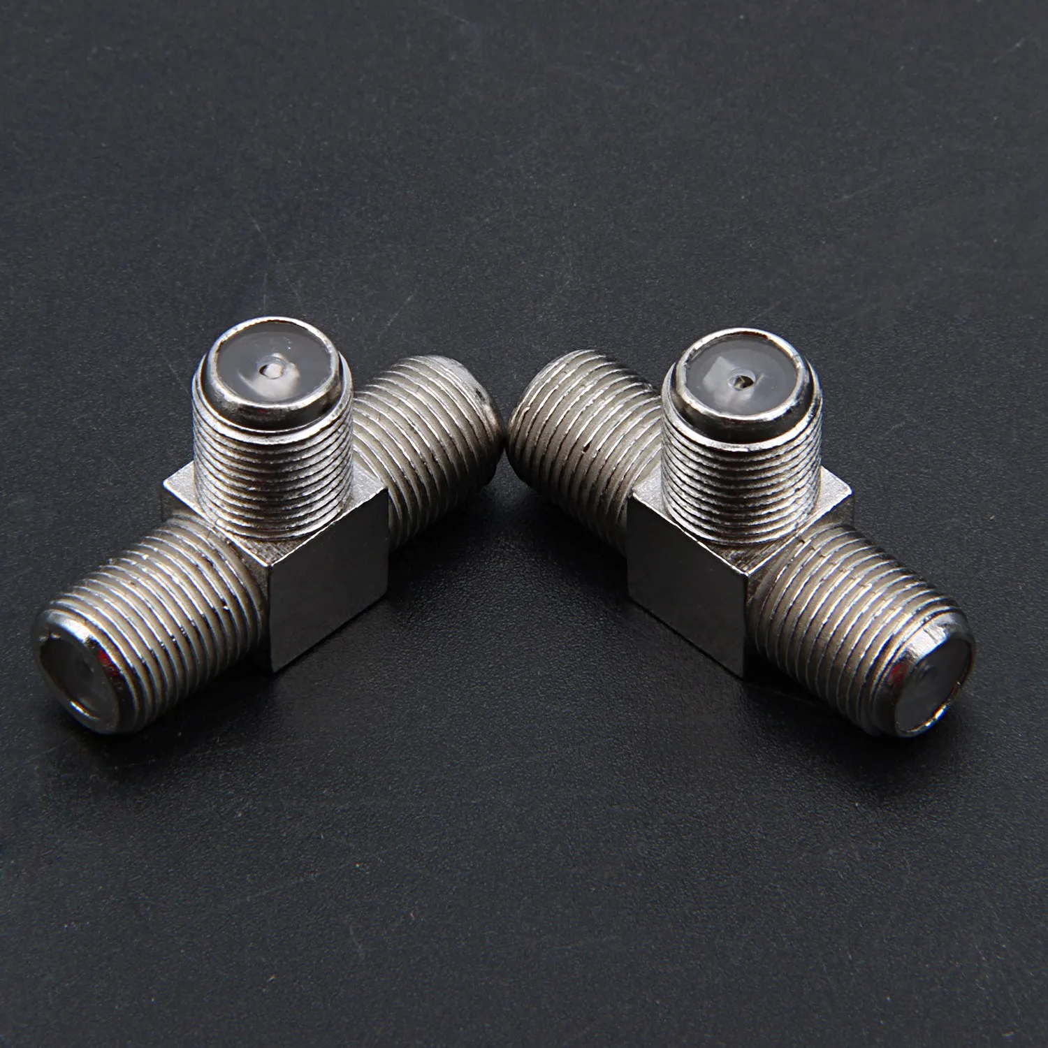 10-Pack 3-way F-Type Coax Cable Splitter Combiner Female to 3 for Video VCR Antenna TV Satellite silver | Электроника