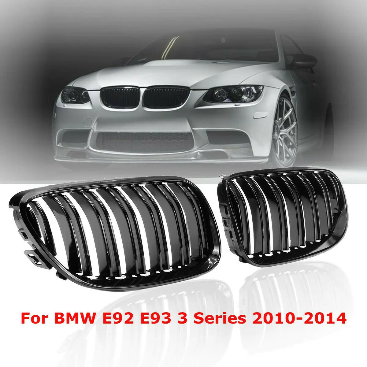 Gloss Black Double Line Front Grille Kidney Grille Grill For BMW 3 Series E92 E93 2010 2011 2012 2013 2014 2 Door Racing Grills
Gloss Black Double Line Front Grille Kidney Grille Grill For BMW 3 Series E92 E93 2010 2011 2012 2013 2014 2 Door Racing Grills