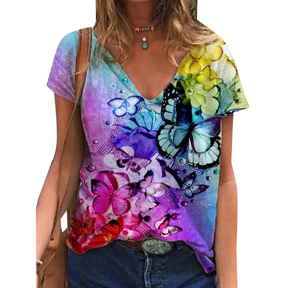 Element Printed Female Casual Tees Female Loose Top for Summer 2021 Fashion Tees V-neck Short Sleeves T-shirts Women T-shirts
Element Printed Female Casual Tees Female Loose Top for Summer 2021 Fashion Tees V-neck Short Sleeves T-shirts Women T-shirts