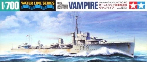 Tamiya Plastic Assembly Military Model 1/700 Scale Australian Navy Vampire Destroyer Adult Collection DIY Assembly Kit 31910
Tamiya Plastic Assembly Military Model 1/700 Scale Australian Navy Vampire Destroyer Adult Collection DIY Assembly Kit 31910