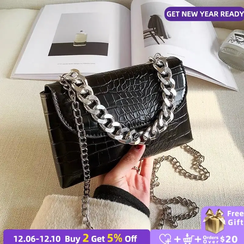 Элегантные сумки через плечо из искусственной кожи для женщин, Дамский мессенджер на ремне с узором под кожу крокодила, Женский тоут, сумочк...
Элегантные сумки через плечо из искусственной кожи для женщин, Дамский мессенджер на ремне с узором под кожу крокодила, Женский тоут, сумочк...