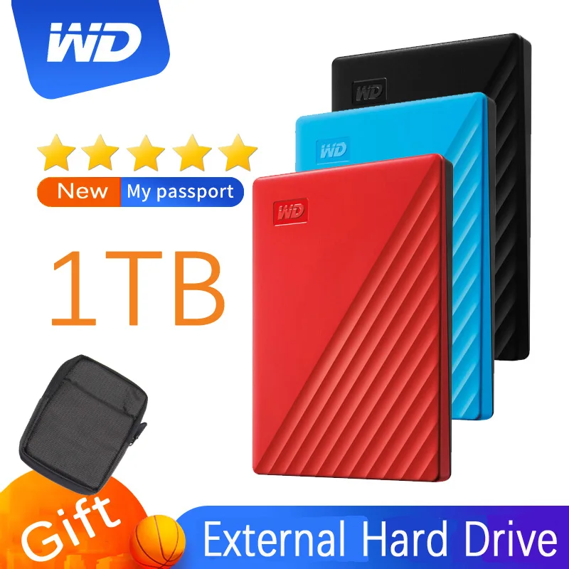 WD My Passport 1 ТБ внешний жесткий диск зашифрованный резервный USB 3 2 портативный