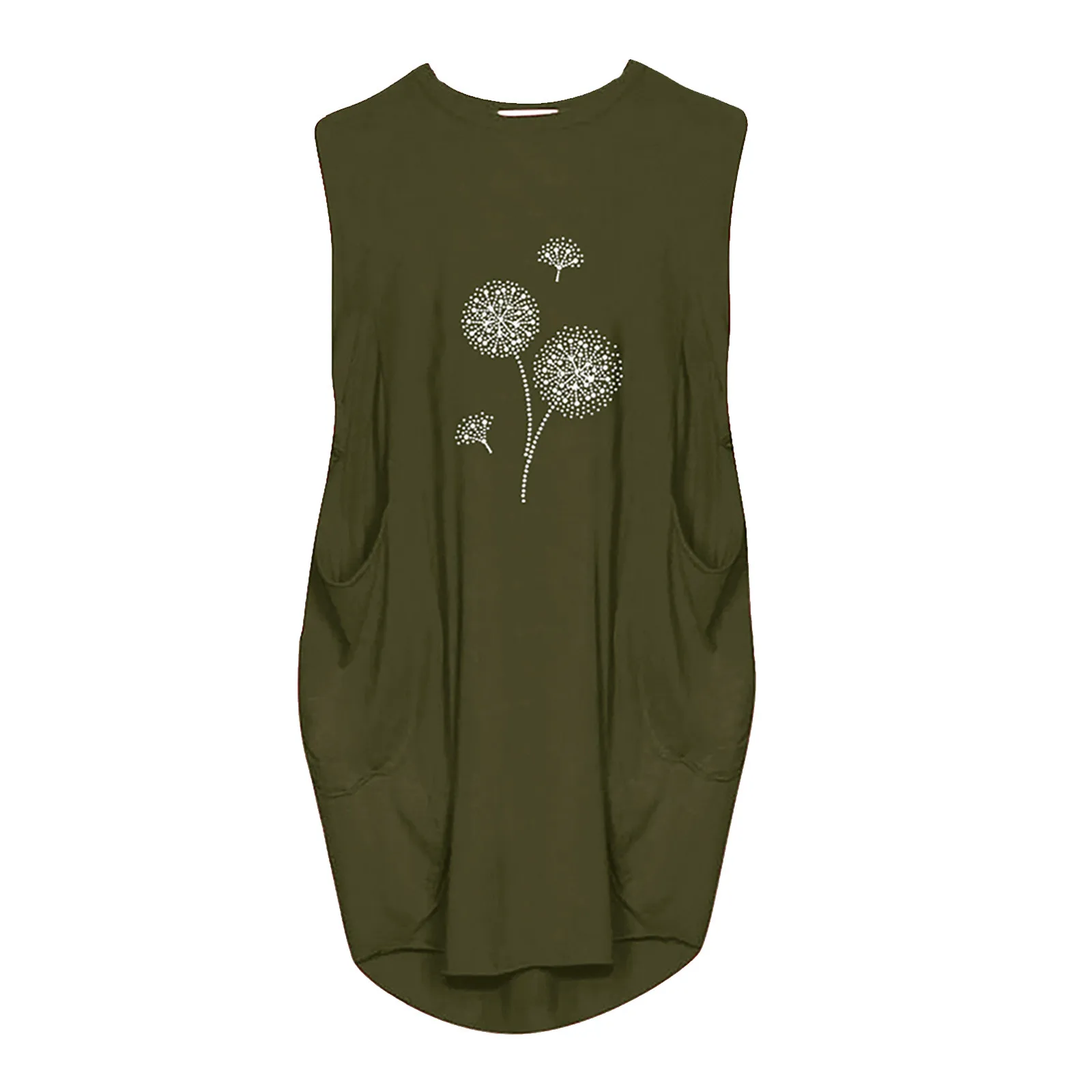 40# Floral Print Dress Women Casual Sleeveless O Neck Loose Pocket Dresses For Women 2021 Plus Size Summer Dress Vestido Mujer
40# Floral Print Dress Women Casual Sleeveless O Neck Loose Pocket Dresses For Women 2021 Plus Size Summer Dress Vestido Mujer