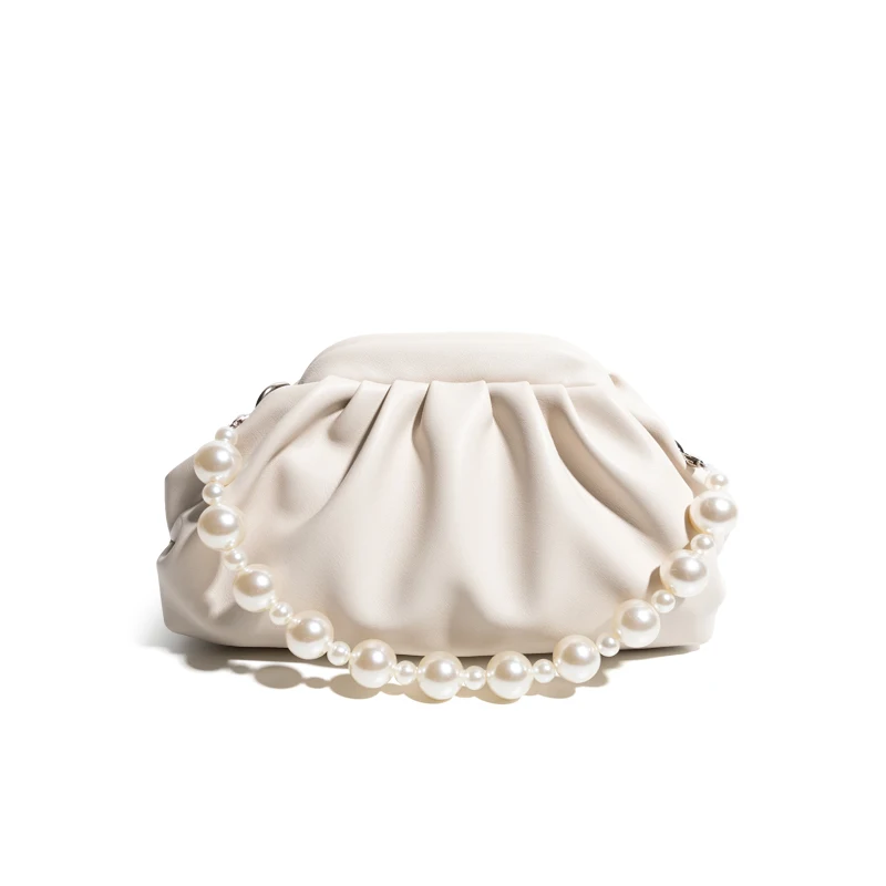 Fold One-shoulder Small All-match Pearl Messenger Crossbody Cloud Bags For Women Fashion
Fold One-shoulder Small All-match Pearl Messenger Crossbody Cloud Bags For Women Fashion