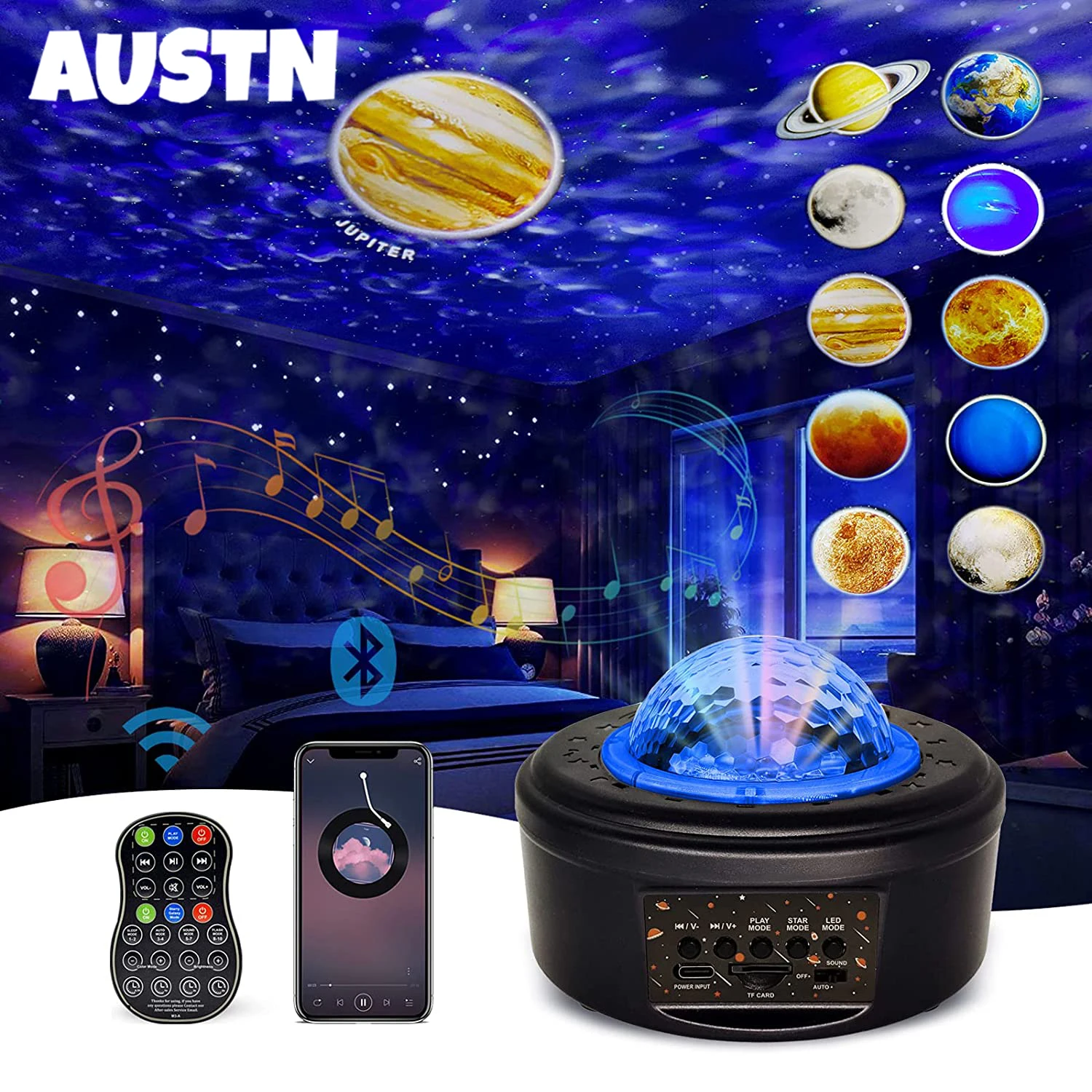 Bluetooth-динамик, 10 планет, светильник Ной проектор, свет s Galxy, Звездный вращающийся ночсветильник, светодиодная лампа, Рождественский, Новогод...
Bluetooth-динамик, 10 планет, светильник Ной проектор, свет s Galxy, Звездный вращающийся ночсветильник, светодиодная лампа, Рождественский, Новогод...