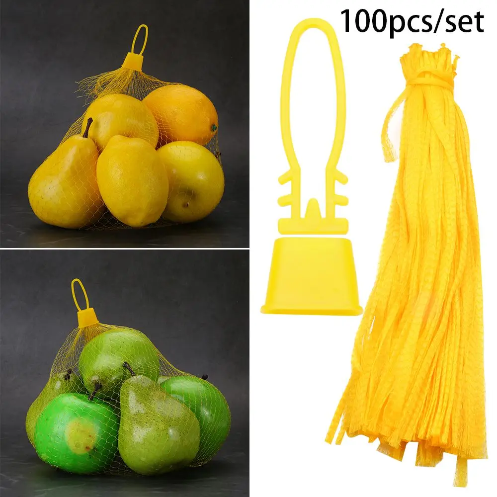 100pcs Home Garbage Vegetables storage Gardening Network Reusable With buckle Mesh Bag Packaging Plastic Bags
100pcs Home Garbage Vegetables storage Gardening Network Reusable With buckle Mesh Bag Packaging Plastic Bags