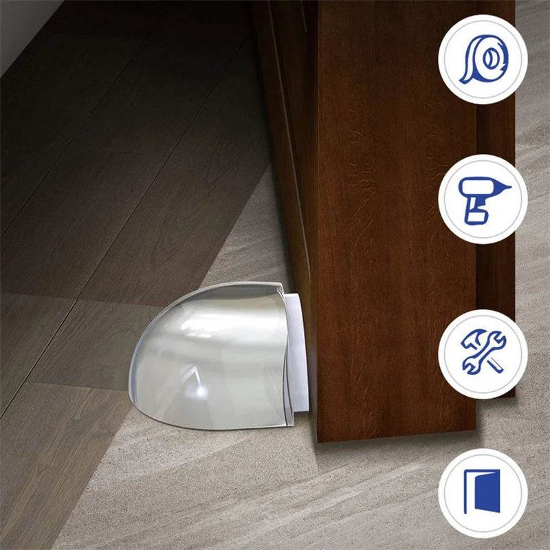 Transparent Self Adhesive Door Stopper No Need Punch Door Holder Door Stop For Home Protect Walls And Furniture Accessories
Transparent Self Adhesive Door Stopper No Need Punch Door Holder Door Stop For Home Protect Walls And Furniture Accessories