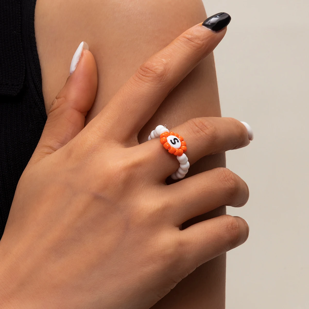 IngeSight.Z Acrylic Initial Letter Alphabet S Rings for Women Colorful Rainbow Seed Beaded Flower Knuckle Finger Rings Jewelry
IngeSight.Z Acrylic Initial Letter Alphabet S Rings for Women Colorful Rainbow Seed Beaded Flower Knuckle Finger Rings Jewelry