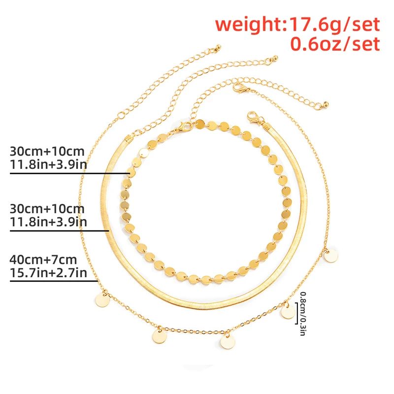 Ailodo Multilayer Round Sequin Chokers Necklace For Women Gold Silver Color Snake Chian Short Statement Necklace Fashion Jewelry
Ailodo Multilayer Round Sequin Chokers Necklace For Women Gold Silver Color Snake Chian Short Statement Necklace Fashion Jewelry