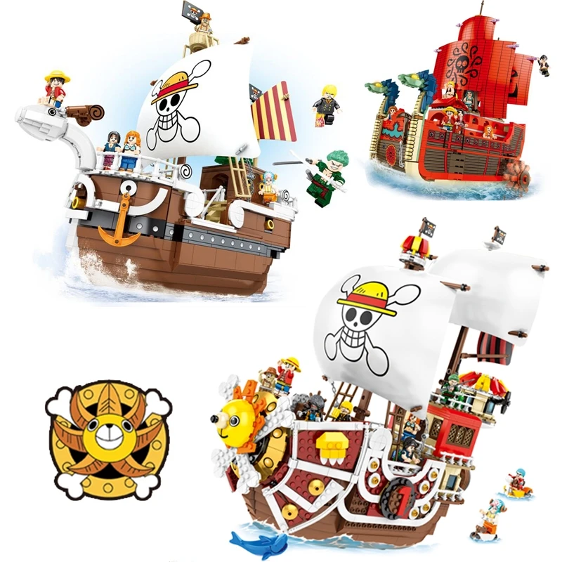 ONE PIECE Anime Pirates Ship Thousand Sunny Going Merry Luffy Action Building Blocks Bricks Kids Children Education Toy Gifts
ONE PIECE Anime Pirates Ship Thousand Sunny Going Merry Luffy Action Building Blocks Bricks Kids Children Education Toy Gifts