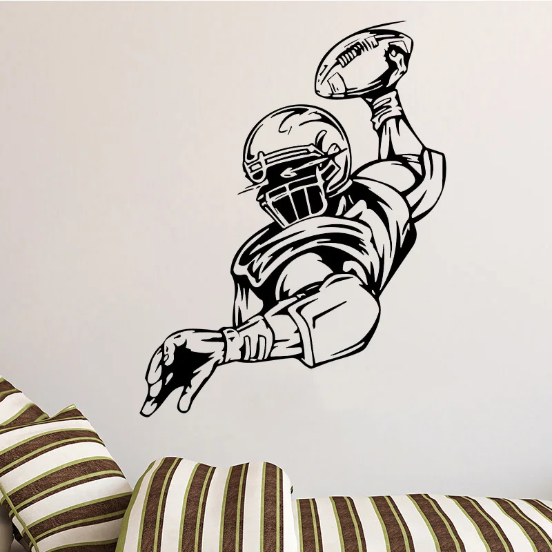 Rugby Payer Wall Sticker Bodybuilder Sport Wall Decal for Home Decoration Room Gym Decor Removable Waterproof Vinyl Art Murals
Rugby Payer Wall Sticker Bodybuilder Sport Wall Decal for Home Decoration Room Gym Decor Removable Waterproof Vinyl Art Murals