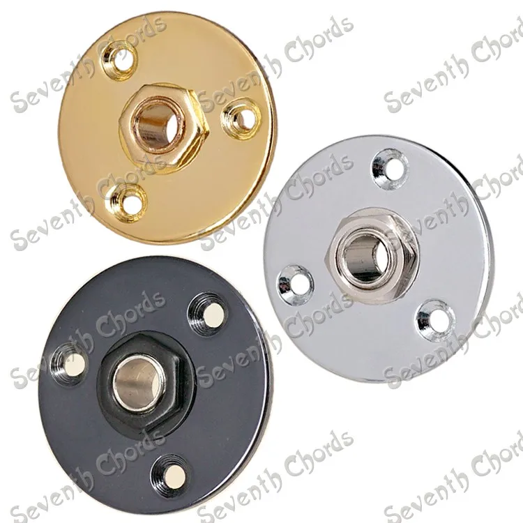 2 Pcs Round Jack Plate Guitar jack 1/4" Guitar Pickup output Input Jack Plug Socket 6.35 for Electric Bass Guitar - Chrome Black
2 Pcs Round Jack Plate Guitar jack 1/4" Guitar Pickup output Input Jack Plug Socket 6.35 for Electric Bass Guitar - Chrome Black