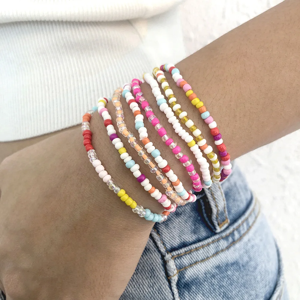 Multilayer Beaded Bracelets Stacks Boho Bohemian Wrist Arm Jewelry Elastic Wristband Kidcore Festival Jewellery
Multilayer Beaded Bracelets Stacks Boho Bohemian Wrist Arm Jewelry Elastic Wristband Kidcore Festival Jewellery