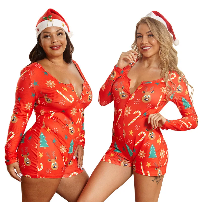 20885 Amazon Manufacturers Direct Selling Christmas Sexy Elasticity Knitted Printed Large Size WOMEN'S Overall
20885 Amazon Manufacturers Direct Selling Christmas Sexy Elasticity Knitted Printed Large Size WOMEN'S Overall