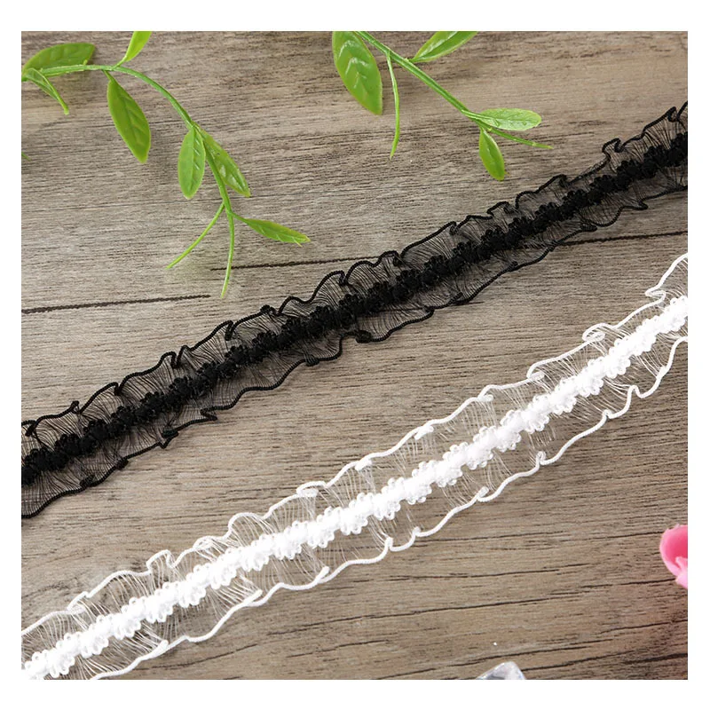 5Yards 2CM Bilateral High Elastic Lace Stretch Ruffle Lace Fabric Ribbon DIY Dress Underwear Hat Decoration Lace Accessories
5Yards 2CM Bilateral High Elastic Lace Stretch Ruffle Lace Fabric Ribbon DIY Dress Underwear Hat Decoration Lace Accessories