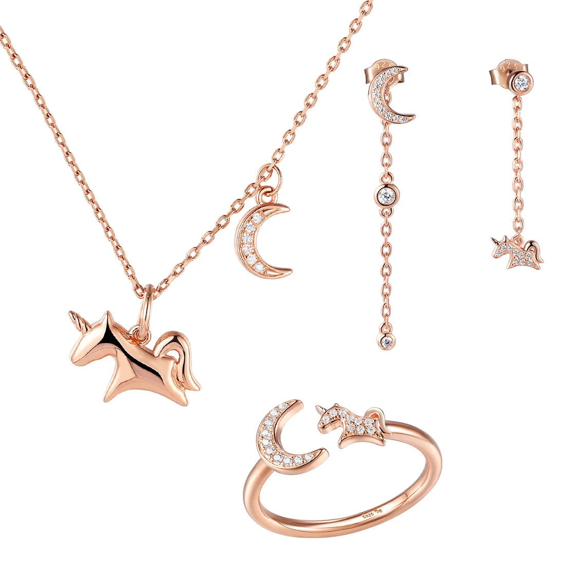 MrUnicorn S925 Silver Mosanite Moon Unicorn Necklace female Sterling Silver crescent Collarbone chain girlfriend gift
MrUnicorn S925 Silver Mosanite Moon Unicorn Necklace female Sterling Silver crescent Collarbone chain girlfriend gift