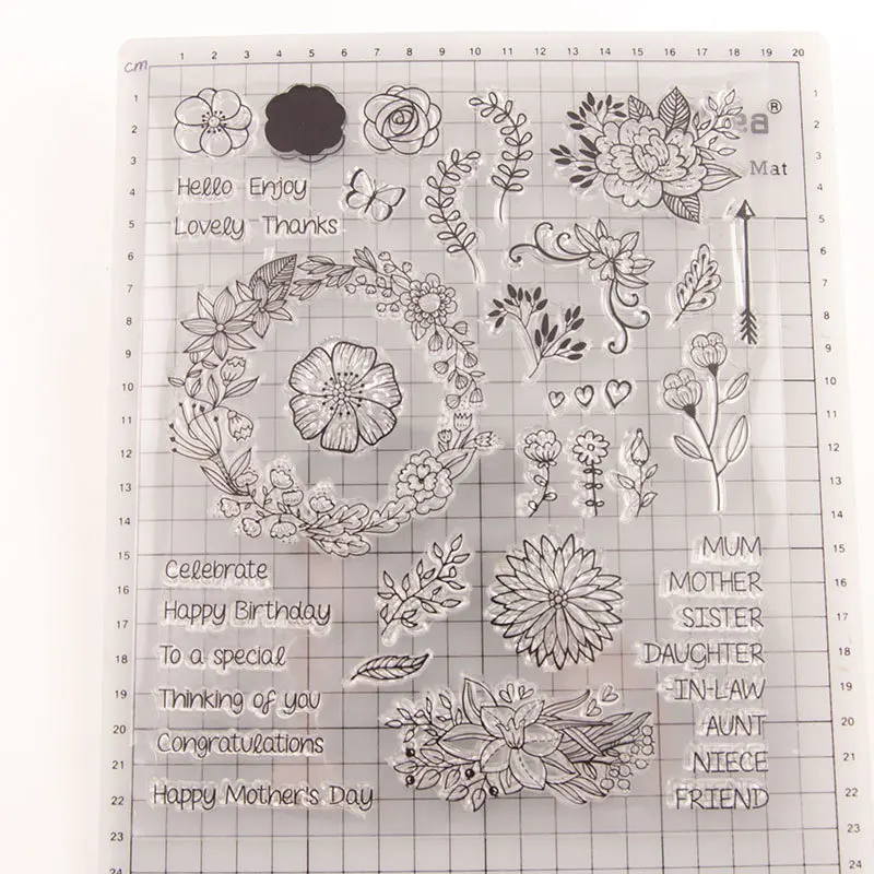 Flower Blessing Clear Stamps Transparent Silicone Stamp for DIY Scrapbooking Paper Card Craft Tools
Flower Blessing Clear Stamps Transparent Silicone Stamp for DIY Scrapbooking Paper Card Craft Tools