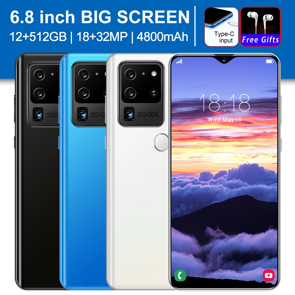 Hot Sale S30U Plus 1440*3040 4G 5G Smartphone 6.8Inch 18MP+32MP 12GB+512GB MTK6889 Finger Face Unlock 4800MAH Dual SIM Android10
Hot Sale S30U Plus 1440*3040 4G 5G Smartphone 6.8Inch 18MP+32MP 12GB+512GB MTK6889 Finger Face Unlock 4800MAH Dual SIM Android10