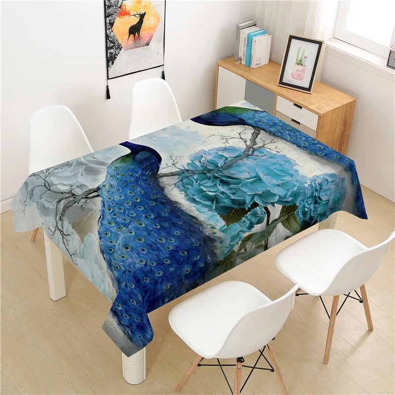 Peacock Tablecloth polyester Hotel Picnic Table Rectangular Table Covers Home Dining Tea Table Decoration
Peacock Tablecloth polyester Hotel Picnic Table Rectangular Table Covers Home Dining Tea Table Decoration