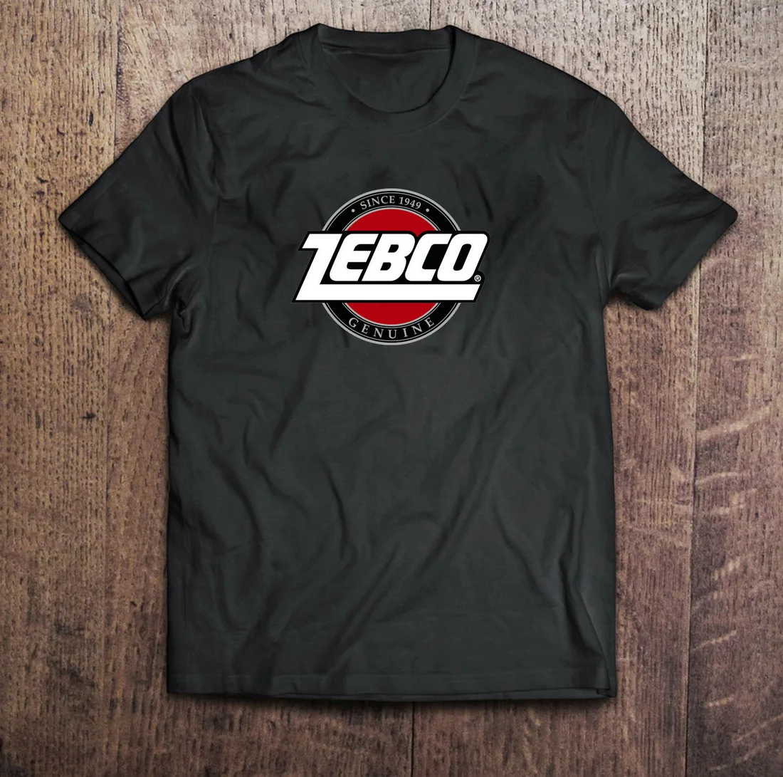 Черные топы Футболка Zebco Рыбалка мужские футболки S до 3XL крутой подарок личность