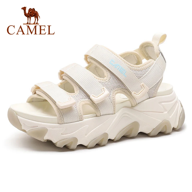 CAMEL/женская летняя обувь Модные женские сандалии на толстой подошве Уличные