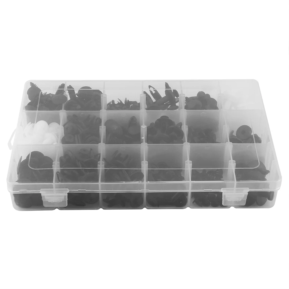 415 Pcs 18 Sizes Plastic Car SUV Trim Clips Retainer Panel Bumper Fastener With Contain Box
415 Pcs 18 Sizes Plastic Car SUV Trim Clips Retainer Panel Bumper Fastener With Contain Box