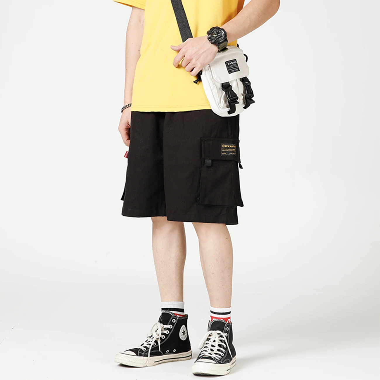 Hip Hop Cargo Men Streetwear Joggers Multi Pockets 2021 Summer Loose Casual Shorts Hipster Baggy Pants
Hip Hop Cargo Men Streetwear Joggers Multi Pockets 2021 Summer Loose Casual Shorts Hipster Baggy Pants