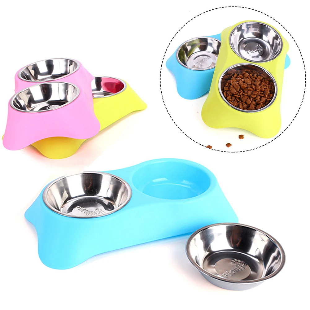 Stainless Steel Double Bowl Pet Feeder Dog Drinking Water Bowls Cat Puppy Feeding Food Dishes Small Dogs Accessories
Stainless Steel Double Bowl Pet Feeder Dog Drinking Water Bowls Cat Puppy Feeding Food Dishes Small Dogs Accessories
