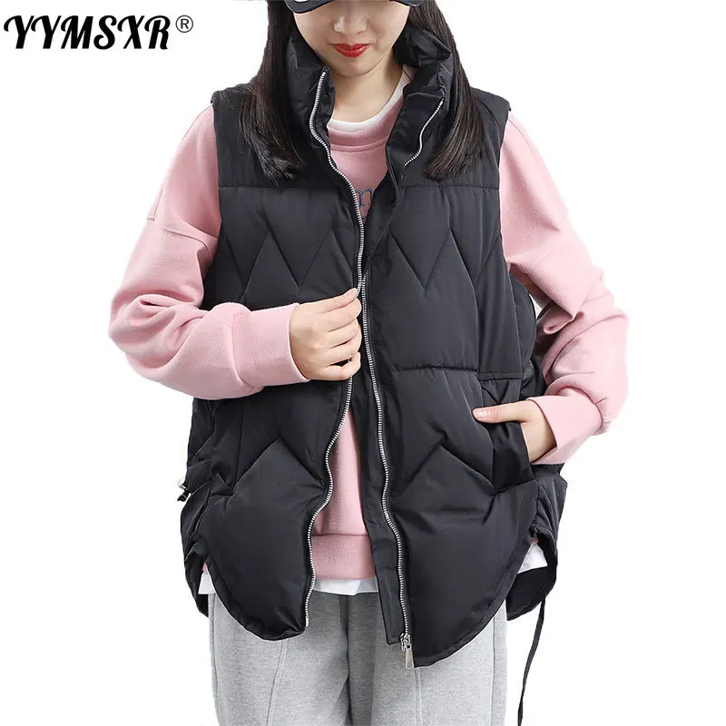 Winter Women Cotton Clothing 2021 Autumn and Winter Korean Loose Fashion Back Waist Drawstring Adjustable Women's Vest
Winter Women Cotton Clothing 2021 Autumn and Winter Korean Loose Fashion Back Waist Drawstring Adjustable Women's Vest