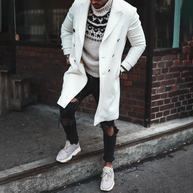 Fashion New Winter Woolen Long Jacket Men Solid Casual Long Sleeve Mens Coat Woolen Mens Jacket
Fashion New Winter Woolen Long Jacket Men Solid Casual Long Sleeve Mens Coat Woolen Mens Jacket