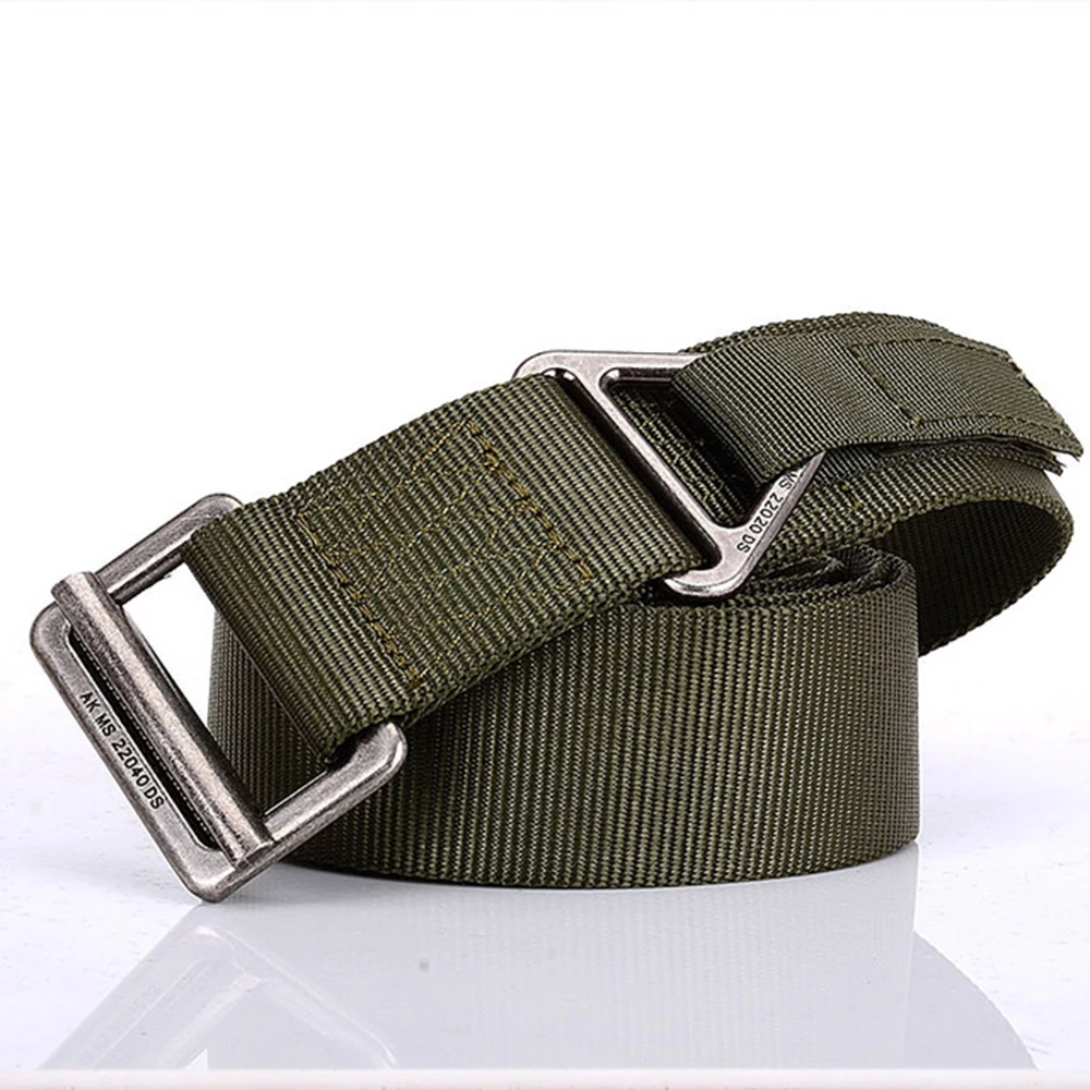 

FDBRO Steel Buckle Tactical Belt Men Nylon Army Military Combat Belts Heavy Duty Emergency Rigger Rappel Survival Waist Belt