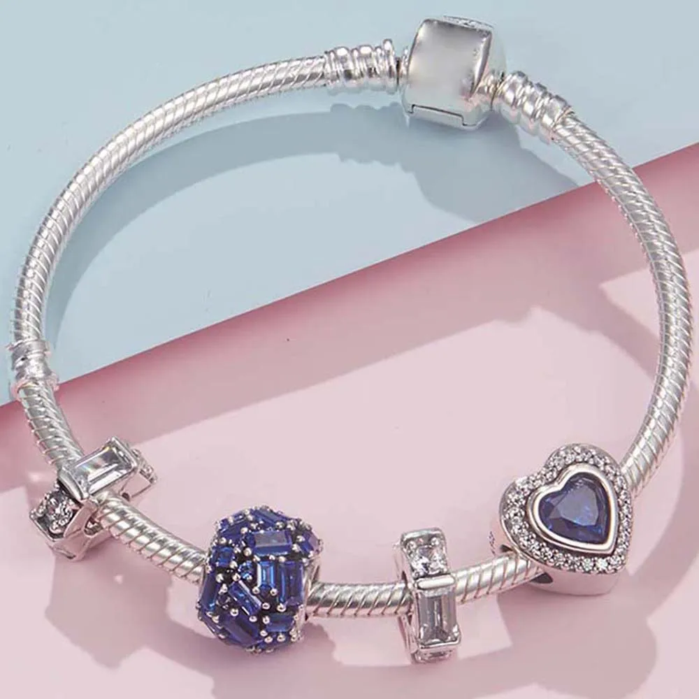 2020 100% 925 Sterling Silver Blue Pure Heart Bead Bracelet PDL0323 Winter Ice Crystal Glamour Jewelry Manufacturer Wholesale
2020 100% 925 Sterling Silver Blue Pure Heart Bead Bracelet PDL0323 Winter Ice Crystal Glamour Jewelry Manufacturer Wholesale