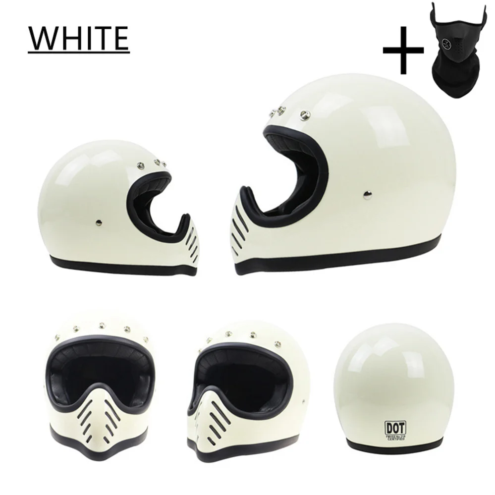 DOT Approved MOTO III Style Full Face Retro Motorcycle Helmet Vintage Cafe Racer Safey Motobike Fiberglass Shell Casco Moto
DOT Approved MOTO III Style Full Face Retro Motorcycle Helmet Vintage Cafe Racer Safey Motobike Fiberglass Shell Casco Moto