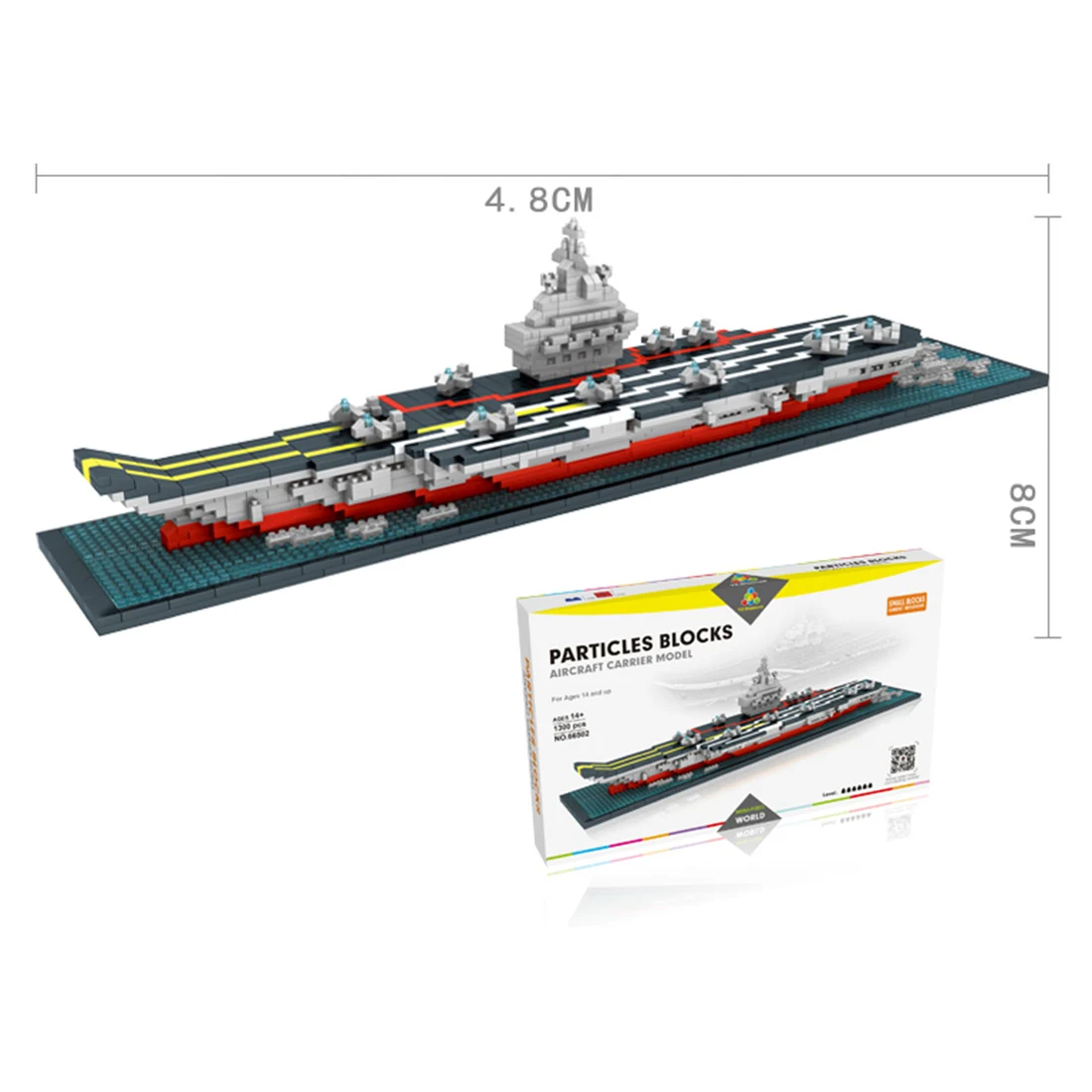 1300Pcs Sailing Model Series Diamond Blocks Bricks Toy (Not Compatible With Small Particle Blocks) - Aircraft Carrier Liaoning 
1300Pcs Sailing Model Series Diamond Blocks Bricks Toy (Not Compatible With Small Particle Blocks) - Aircraft Carrier Liaoning