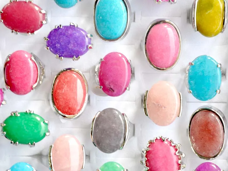 20pcs Boho Oval Colorful Resin Ring for Women Silver Color Natural Stone Finger Rings Exaggerated Ethnic Jewelry Gift
20pcs Boho Oval Colorful Resin Ring for Women Silver Color Natural Stone Finger Rings Exaggerated Ethnic Jewelry Gift